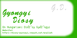 gyongyi diosy business card